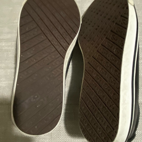 Ugg Australia  Mens Black Leather Slip-On Casual Shoes- Sz-8 - Picture 12 of 16